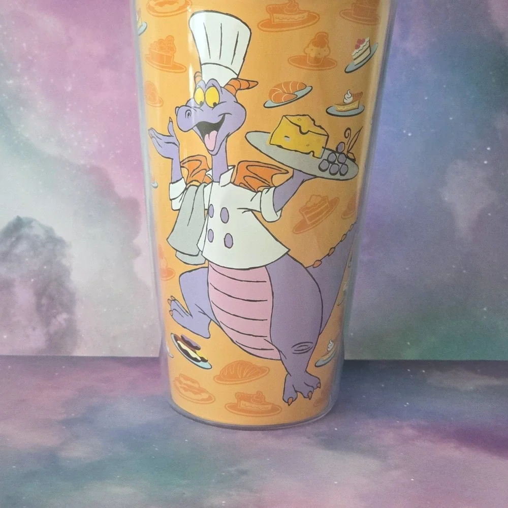 2019 EPCOT Disney Food & Wine Festival FIGMENT‎ Plastic Drink Tumbler Cup Orange